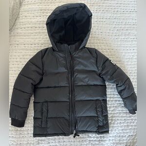 Boys Diesel Black Winter Puffer Coat size 6